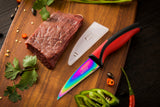 Kitchen Knife Set - Red Handle | SiliSlick®