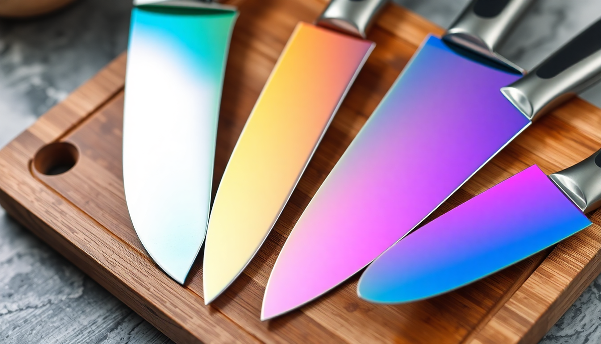 Top Rainbow & Damascus Steel Knife Sets for 2025 SiliSlick®