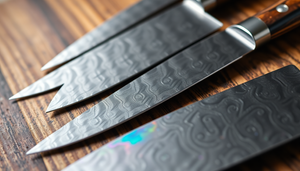Crafting Culinary Elegance: Exploring the Timeless Appeal and Modern Techniques of Damascus Steel and Iridescent Kitchen Knives