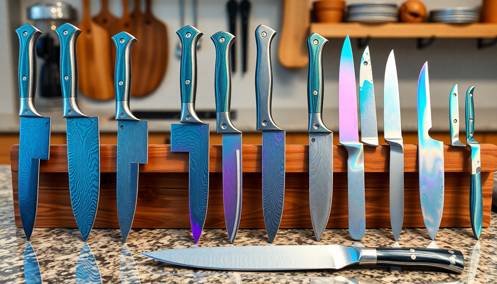 Elevate Your Culinary Skills: The Ultimate 2025 Guide to Unique Damascus Knife Kits and Iridescent Cutlery Sets