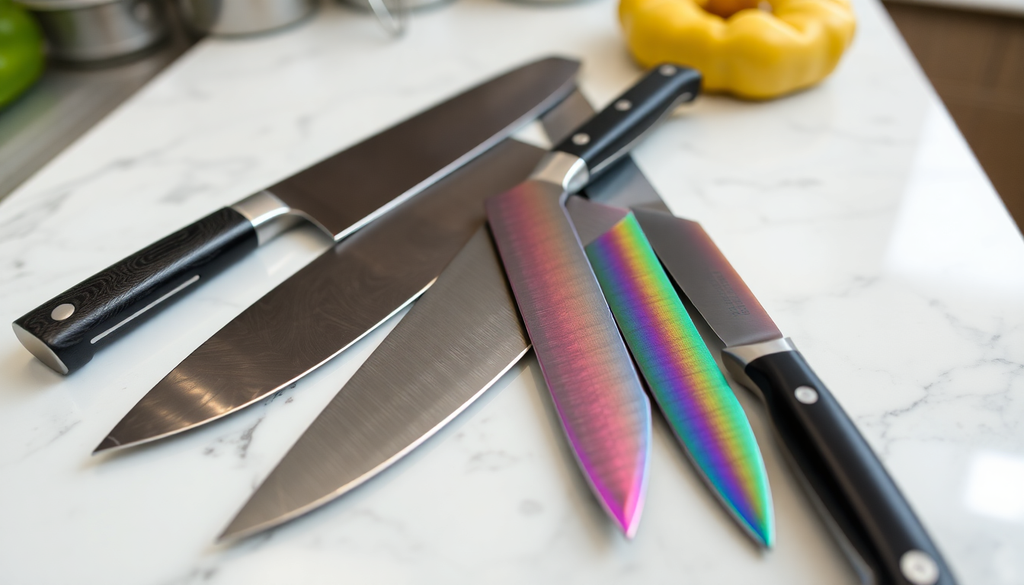 Ensuring Food Safety and Quality in High-End Knives: Best Practices for Damascus, PVD, and Rainbow Titanium Finishes in Professional Kitchens