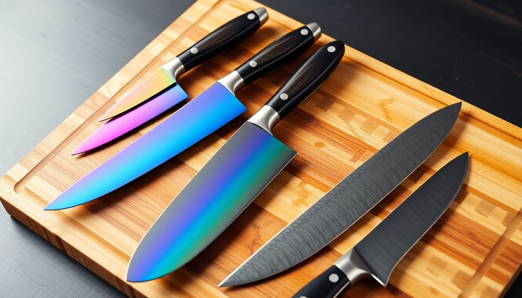 Vibrant and Functional: The Essential Rainbow and Damascus Knife Sets Every Chef Should Own