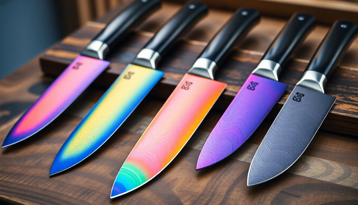 The Ultimate Guide to Rainbow & Damascus Knife Sets SiliSlick®