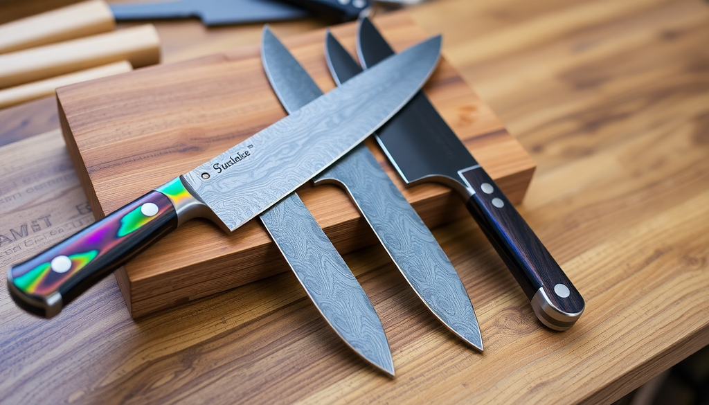 2025's Essential Guide to Iridescent and Damascus Knife Kits: Uncovering Unique Culinary Tools for Every Chef