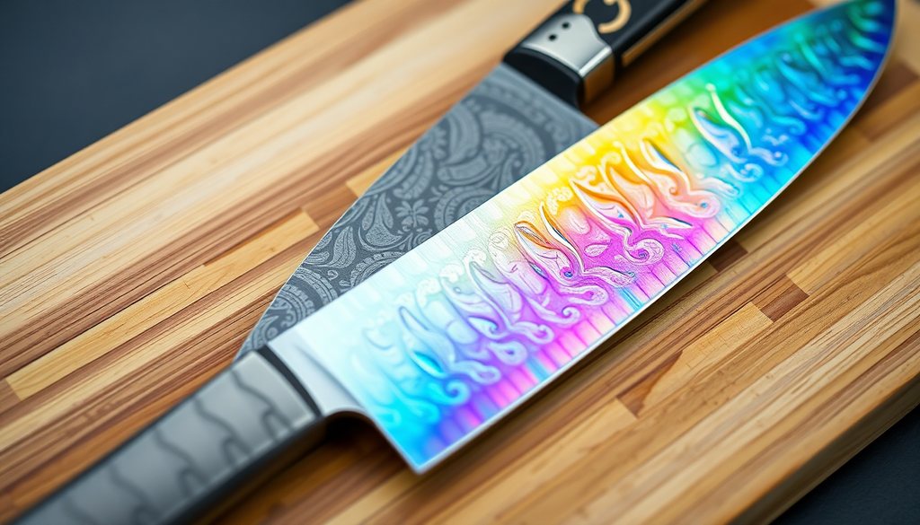 The Future of Culinary Art: How Damascus Steel and Iridescent Knives Are Shaping Modern Kitchen Trends