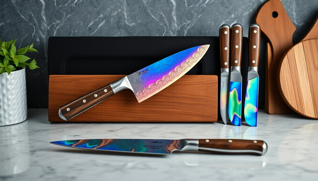 2025's Top Picks: Unique Damascus Knife Kits and Iridescent Kitchen Cutlery for Culinary Enthusiasts