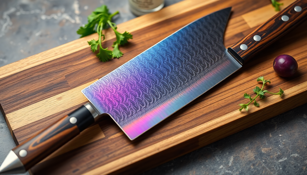 Pairing Core Steels with Damascus, Rainbow Titanium & PVD Finishes: A Chef's Guide to Edge Retention, Durability and Care