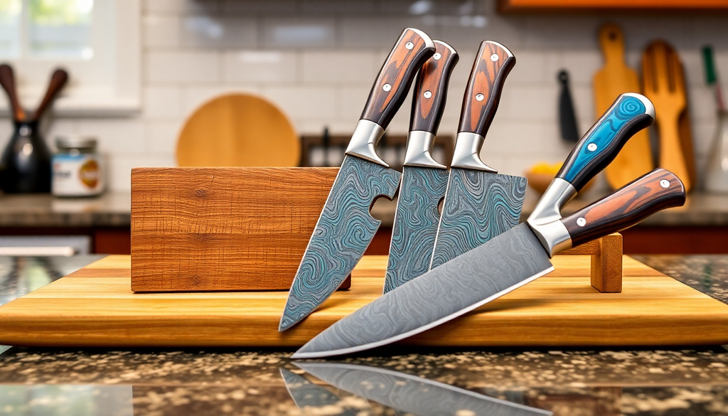 2025's Colorful Culinary Revolution: The Best Damascus Knife Kits and Iridescent Knife Sets for Every Kitchen