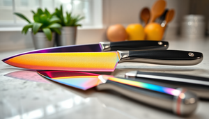 Iridescent Knives: Elevate Your Culinary Aesthetics with Stunning Colorful Blades