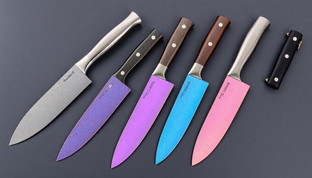 Optimizing Quality Assurance and Safety Protocols for Damascus, PVD, and Rainbow Titanium Chef Knives in Commercial Kitchens
