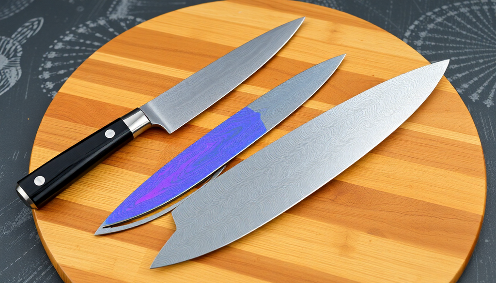 Rainbow Radiance in the Kitchen: Discovering the Best Iridescent and Damascus Knife Kits for Culinary Excellence