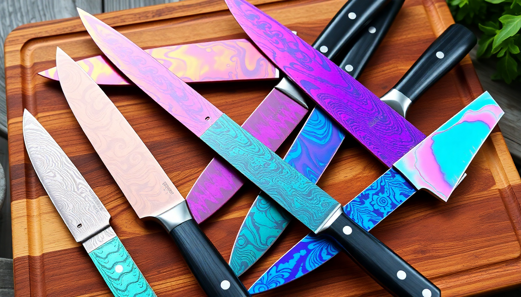 2025's Colorful Culinary Collection: Unveiling the Best Unique Damascus and Iridescent Knife Sets for Every Kitchen Enthusiast