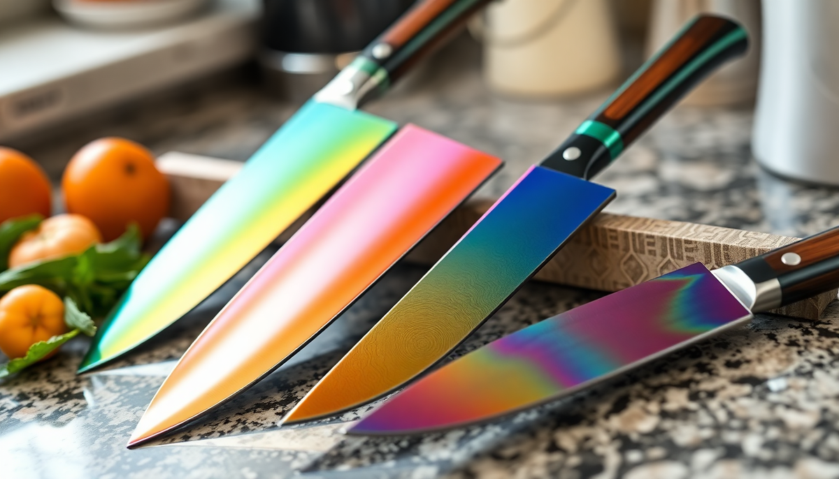 Top Rainbow & Damascus Steel Knife Kits for 2025 SiliSlick®