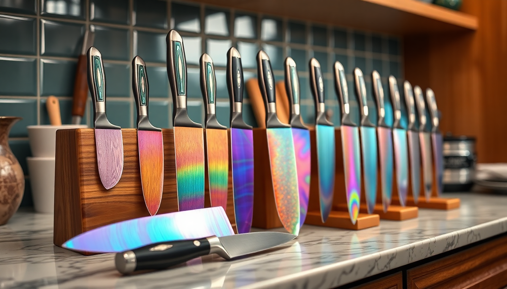 Unlocking Culinary Artistry: The Best Damascus and Rainbow Knife Sets for Stylish Kitchen Mastery