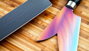 Master the Art of Culinary Precision: Innovative Damascus Steel and Iridescent Knife Techniques for Gourmet Chefs