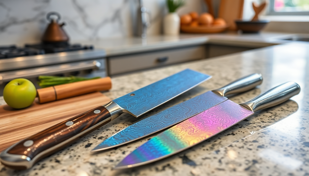 Transform Your Kitchen with Artisan Damascus Blades and Iridescent Cutlery: A Guide to Cutting-Edge Culinary Design