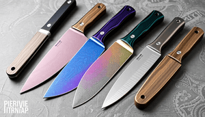 Damascus vs Rainbow Titanium vs PVD: Choosing the Best Kitchen Knife Finish for Performance, Durability, and Care