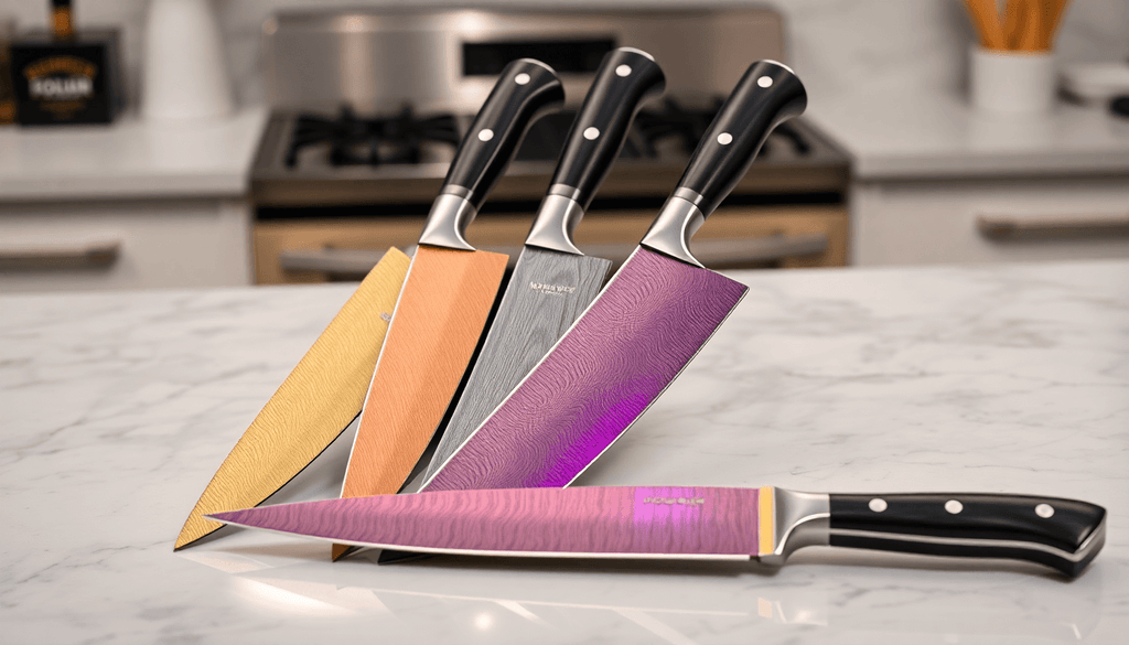 Real-World Maintenance: How to Preserve Sharpness and Finish on Damascus, Rainbow Titanium, and PVD Chef Knives