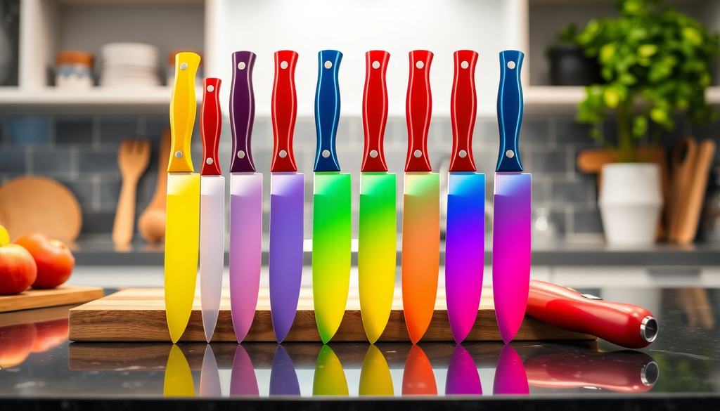 Rainbow Knife Set: The Colorful Cutlery Revolution for Every Home Chef