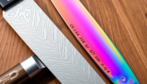 The Fusion of Tradition and Modernity: Exploring the Craftsmanship Behind Damascus Steel and Iridescent Chef Knives