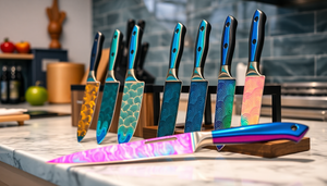 2025's Colorful Chef's Choice: The Best Unique Damascus and Iridescent Knife Sets for Culinary Artistry
