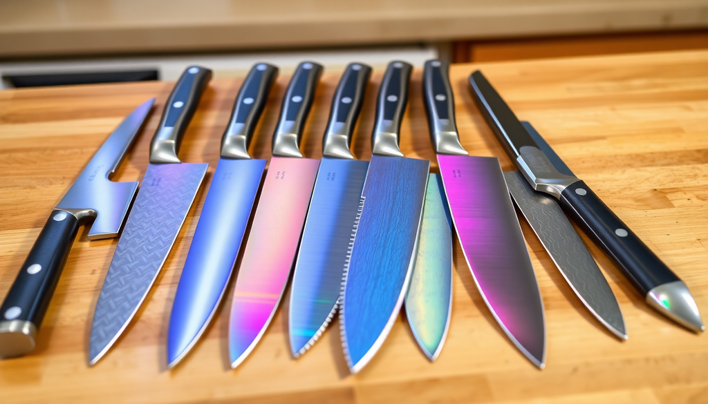Revolutionizing Commercial Kitchen Safety with Advanced Coating Technologies for Damascus and Rainbow Titanium Chef Knives in 2025