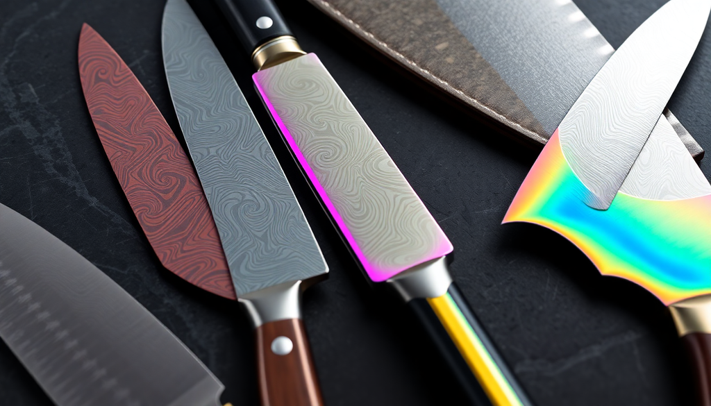 Elevating Commercial Kitchen Standards: Cutting-Edge Coating Technologies for Damascus, PVD, and Rainbow Titanium Chef Knives in 2025