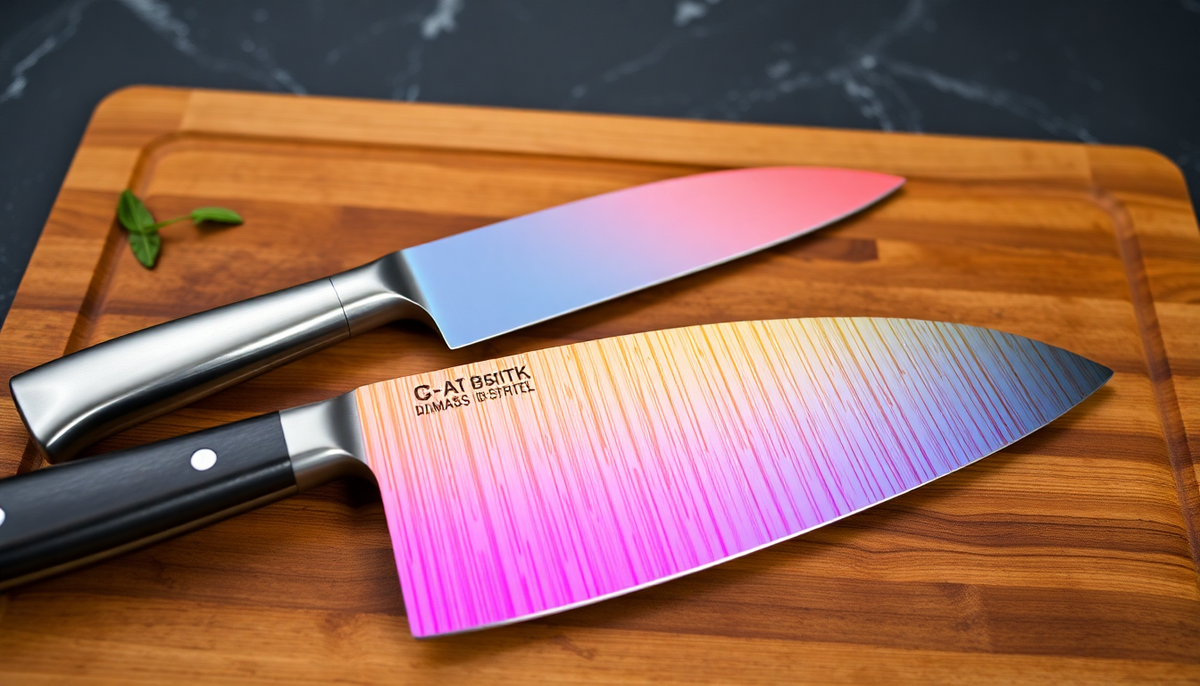 Top Rainbow & Damascus Steel Knife Sets for 2025 SiliSlick®