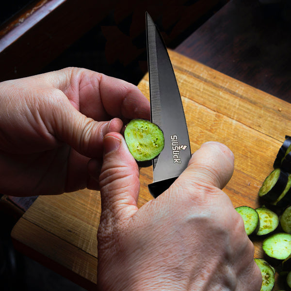 SiliSlick Kitchen Knife Set - Black Handle – SiliSlick®