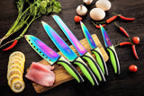 Kitchen Knife Set - Green Handle | SiliSlick®