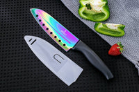 Kitchen Knife Starter Set | Black Handle & Red MagRack | SiliSlick®