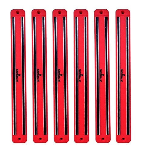 Magnetic Knife/Tool Rack - 6 Red | SiliSlick®