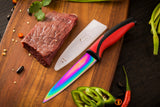 Kitchen Knife Starter Set | Red Handle & Red MagRack | SiliSlick®