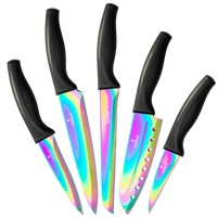 Kitchen Knife Set - Black Handle | SiliSlick®