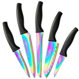 Kitchen Knife Set - Black Handle | SiliSlick®