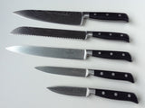buy damascus etched high carbon stainless steel cutlery set - 1