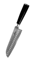 SiliSlick Damascus Stainless Steel Santoku Knife With Classic Waves | SiliSlick®
