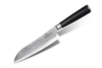 SiliSlick Damascus Stainless Steel Santoku Knife With Classic Waves | SiliSlick®