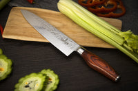 SiliSlick Damascus Stainless Steel Hammered Surface knife | SiliSlick®