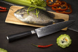 SiliSlick Damascus Steel Chef’s Knife Classic Waves Kitchen Knife | SiliSlick®