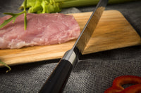 SiliSlick Damascus Stainless Steel Santoku Knife With Classic Waves | SiliSlick®