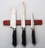 Embossed Hammered Blades 3 Piece Knife Set | SiliSlick®