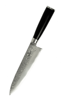 SiliSlick Damascus Chef's Knife Hammered Design  Professional 8 VG-10  Japanese Stainless Steel, Precise Cutting Meat, Vegetables, Steel Razor  Sharp Blade Edge 