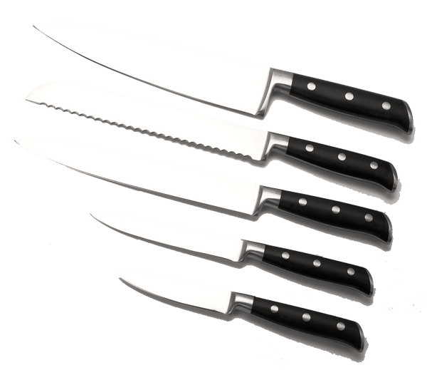 Full Tang, Stainless Steel 5-Piece Knife Set | SiliSlick®